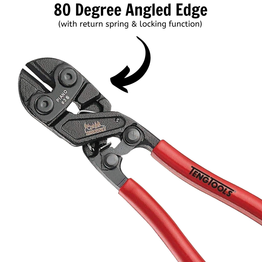 Teng Tools Mini 8 Inch Bolt Cutters with Dipped Handle and 80 Degree Cutting Angle - Tool66PliersTEN-O-BC408-66