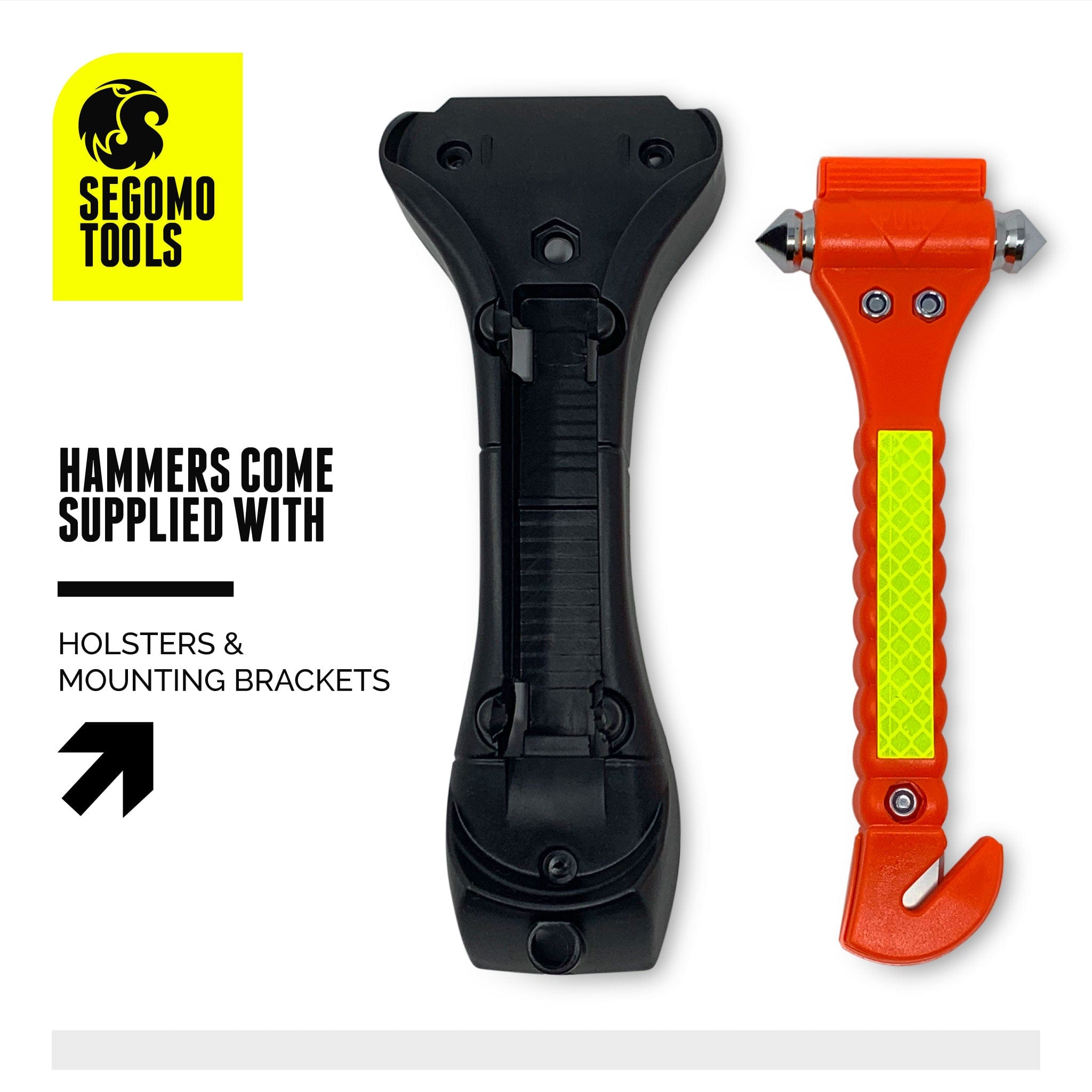 Segomo Tools 2 & 4 pack Emergency Escape Safety Hammers with Car Window  Breaker & Seat Belt Cutters - Tool66 Automotive Tools